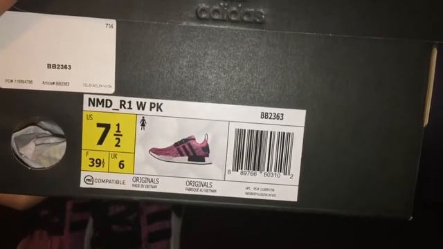 Adidas NMD R1 Woman shock pink review/ on feet (unboxing) смотреть онлайн