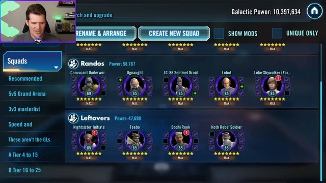 Princess Kneesa and the death of useless characters in SWGOH смотреть онлайн