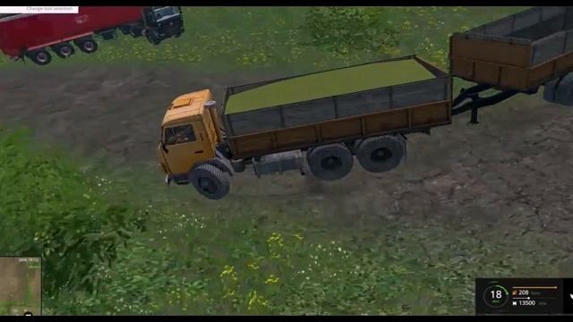 Мультик про камаз с 2-я прицепами. #Автошка