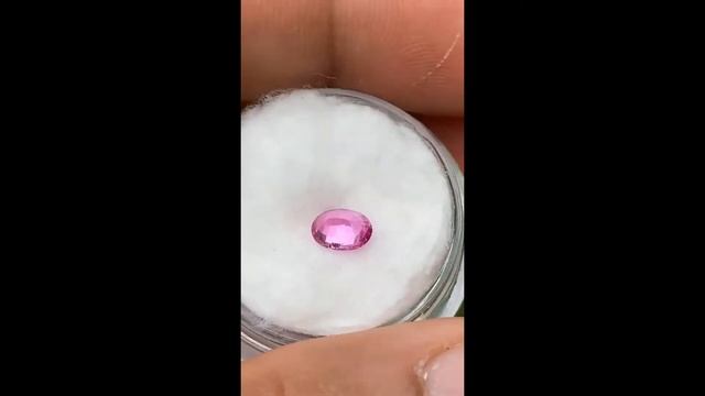 Certified 0.57ct Ceylon Pink Sapphire Gemstone | September Birthstone смотреть онлайн