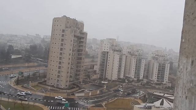 СНЕГ В ИЕРУСАЛИМЕ 20.02.17 смотреть онлайн