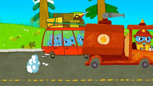 Мы в машине - Песня для детей - Kit and Kate и Песни для детей смотреть онлайн