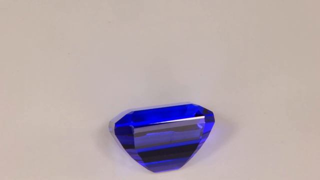 Violet Blue Emerald Cut Tanzanite Gemstone 9.22cts