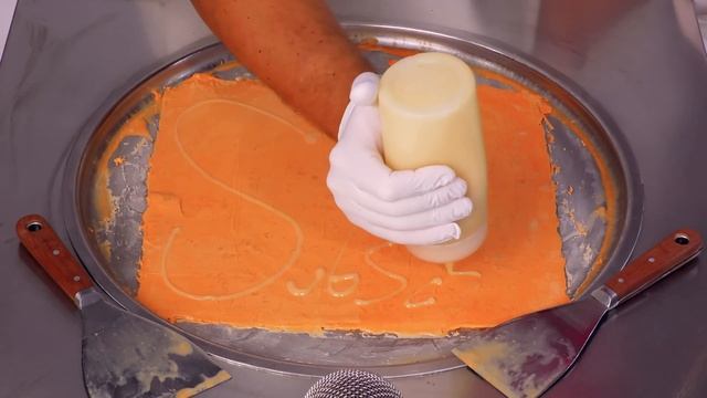 Crazy Fanta Pineapple & Grapefruit Ice Cream Rolls! Satisfying ASMR
