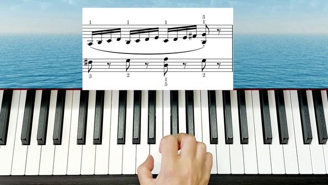 Этюд  Шитте Школа Игры на Фортепиано Техника для Начинающих + НОТЫ🎵