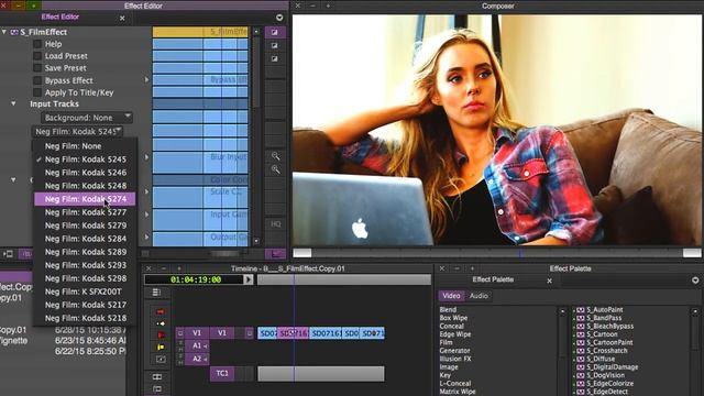 Sapphire Stylize Effects For Avid Media Composer - Film Effect