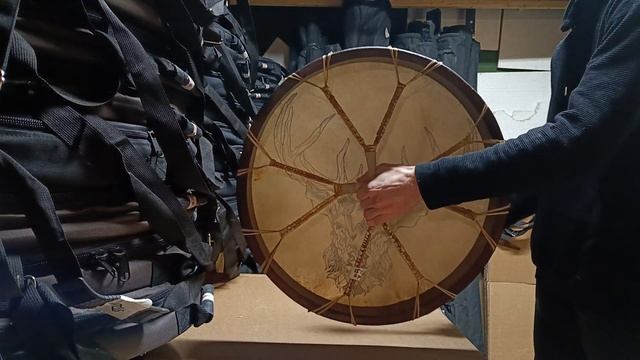 Шаманский бубен 55 см - Олень смотреть онлайн
