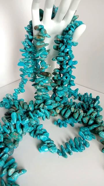 Vintage Chunky turquoise Beads Freeform turquoise Nugget Large Beads stone loose beads For Jewelry смотреть онлайн