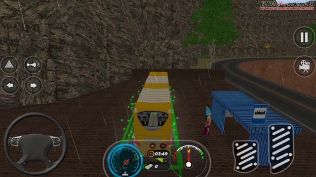 Coach Bus Hill Road Driving Simulator - Offroad Euro Bus Parking - Android GamePlay #2 смотреть онлайн