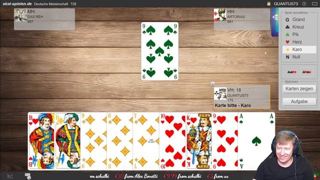 Live Skat Deutsche Meisterschaft Play Offs vom DOSKV 17. Serie смотреть онлайн