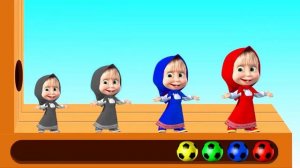 Маша и медьведь учим цвета (Masha and the Bear) Learn color