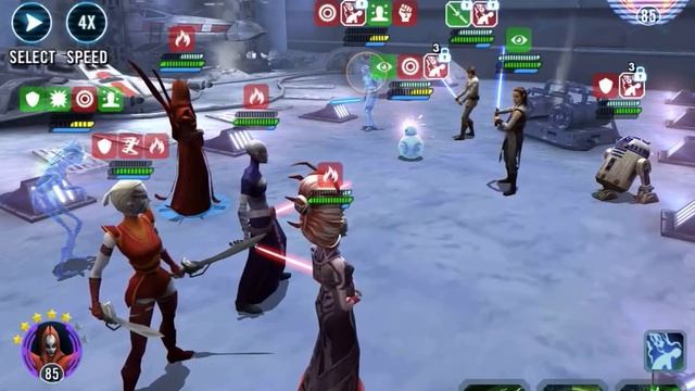 Asajj and Talia Nightsisters vs Meta Rey (Jedi Training) Arena смотреть онлайн