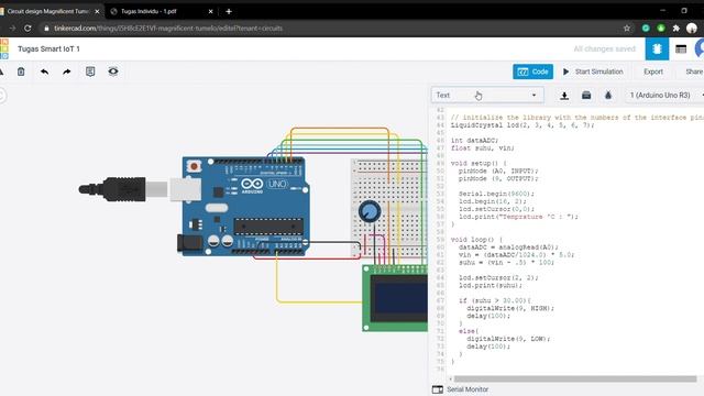 Tugas 1 Smart IoT | Simulasi Pengecekan Suhu смотреть онлайн