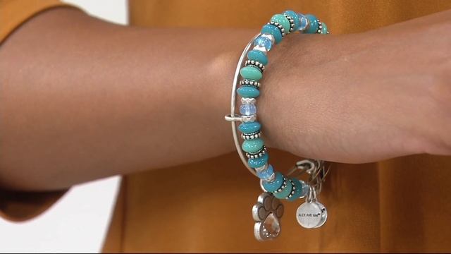 Alex and Ani Horizon Beaded Bangle on QVC смотреть онлайн