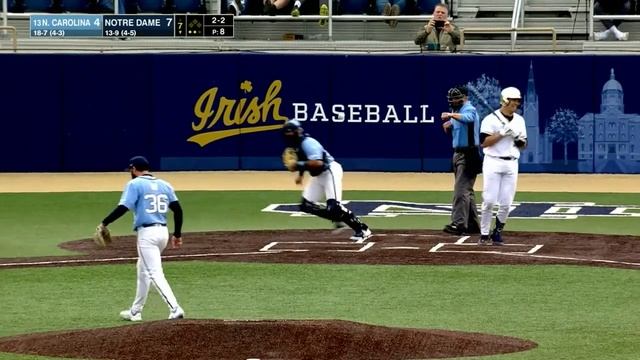 UNC Baseball: Tar Heels Sneak Past Irish in Game 1, 10-8 смотреть онлайн
