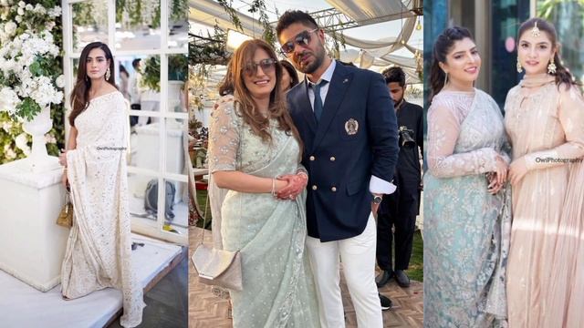 Sajal ali, saboor , sonya ,kubra & other actresses criticised for their bold looks at ushna's wedd смотреть онлайн