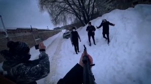 ТОЛПА ГОПНИКОВ НАПАЛИ НА САНЬКА! САНЁК И ДИМАН ЗАБРАЛИ КАЛАШ У ГОПНИКОВ