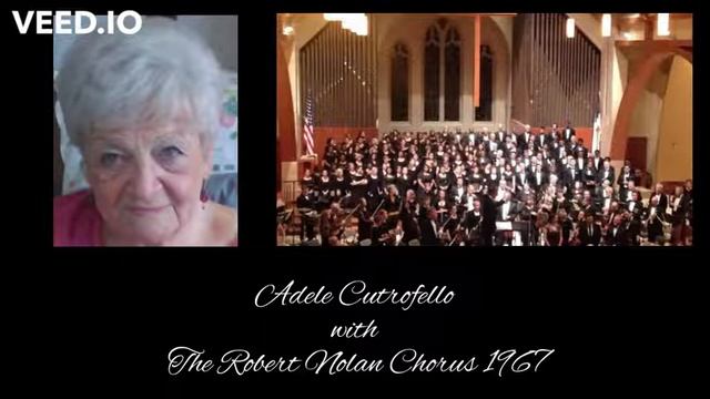 Adele Cutrofello singing solo with Robert Nolan Chorus смотреть онлайн