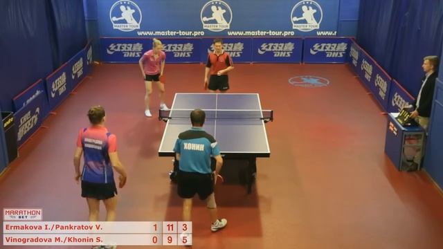 Ермакова-Панкратов Виноградова-Хонин 3:0 смотреть онлайн