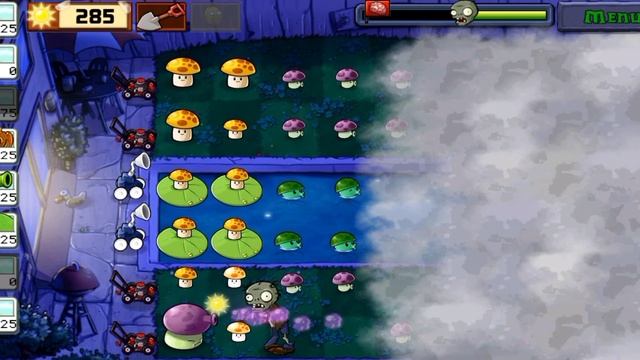Plants vs. Zombies прохождение Уровень 5-10 Ночной бассейн смотреть онлайн