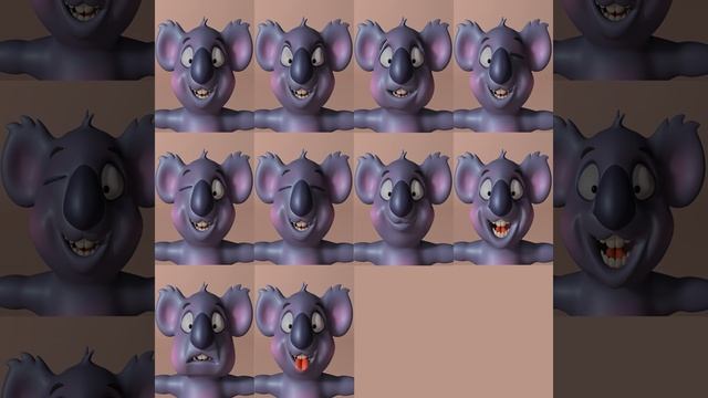 3D Model of Cartoon koala RIGGED and ANIMATED Review смотреть онлайн