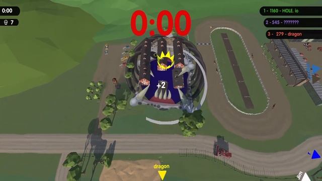Hole.io Map Control: 100.00% - Big Hole WORLD RECORD #99 смотреть онлайн