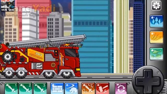 Combine Dino Robot Triceratops Fire Truck Assembly смотреть онлайн