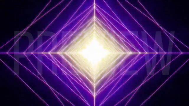 Violet Energetic Neon Rhombus Tunnel (Animated Background)