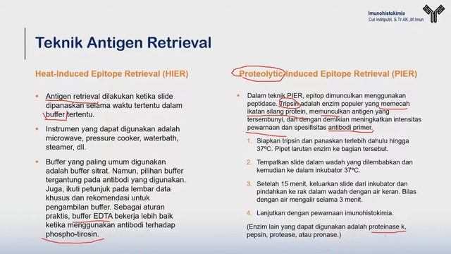 KULIAH IMUNOHISTOKIMIA Part 6: Antigen Retrieval смотреть онлайн