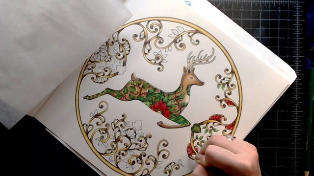 Adult Coloring~ Johanna's Christmas by Johanna Basford part 3 смотреть онлайн