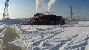 Паровоз Л-3111 разворот на круге в Верхней Пышме.