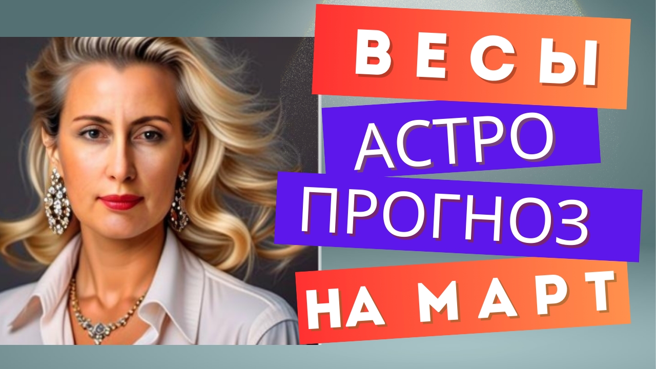 ВЕСЫ 💯 март 2025 г. Общий астрологический прогноз смотреть онлайн