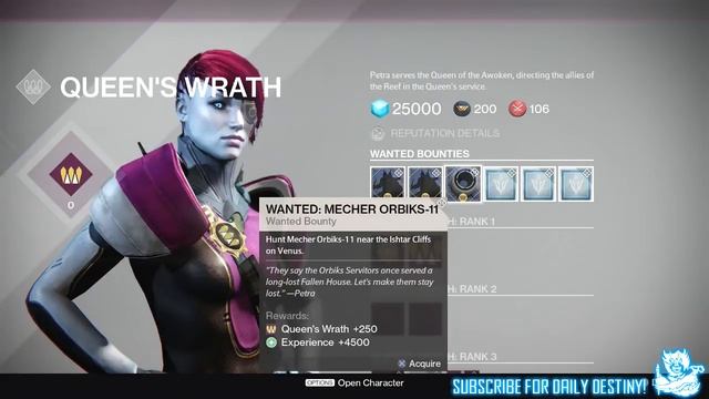 06 Destiny The Reef Queens Wrath Vendor New Items Shader Bounties All Character Showcase смотреть онлайн