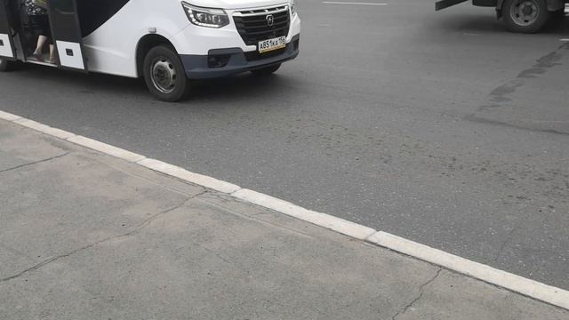 Микроавтобус ГАЗ A68R52 City маршрут 22 на остановке Молодежная смотреть онлайн