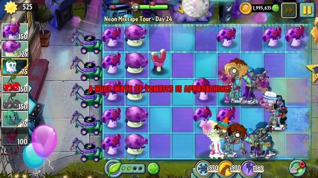 [Plants vs Zombies 2] Neon Mixtape Tour - Day 24 смотреть онлайн