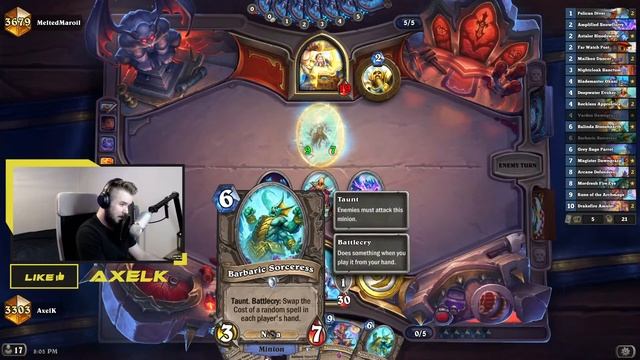 Highrolls Only! Big Spell Mage - March of the Lich King - Hearthstone смотреть онлайн