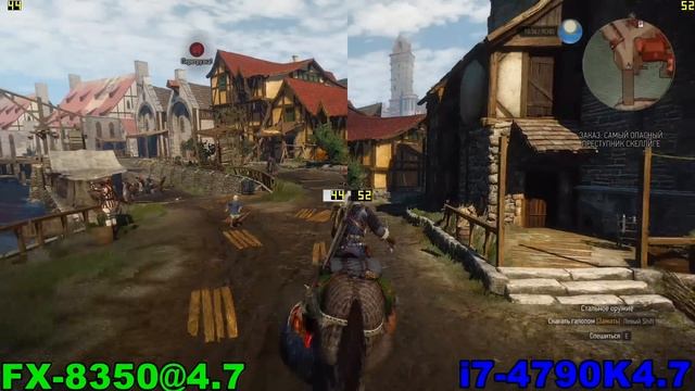 FX-8350@4.7 vs i7-4790k@4.7 (R9 390) in 4 Games смотреть онлайн