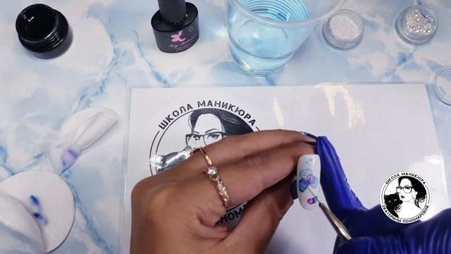 акварель дизайн ногтей МК Watercolor, Watercolour, Aquarelle Water-colour