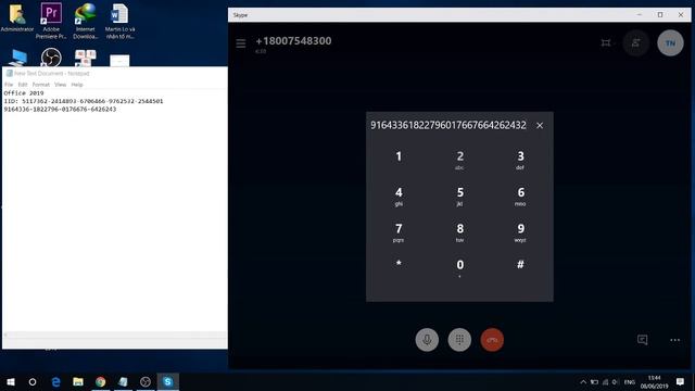 Hướng dẫn Call Skype lấy mã CID kích hoạt Windows, Office смотреть онлайн