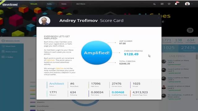 WaveScore пояснение к таблице начислений Заработок без вложений в социальной видео сети смотреть онлайн