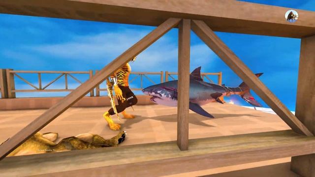 Death Run Who Will Win the Fight Saber Tooth Vs Giant Hydra Vs Monster Bull Animal Revolt Battle смотреть онлайн