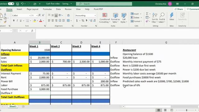 Basic cash flow projection смотреть онлайн