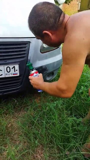 Покраска бампера газовым баллончиком смотреть онлайн