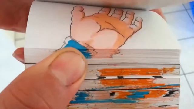 Супермен против Гоку FlipBook Animation