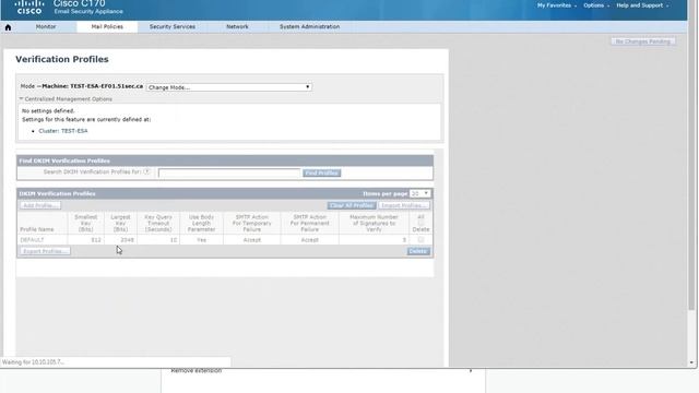 Cisco IronPort Email Security Appliance (ESA) C170 Web Gui Overview смотреть онлайн