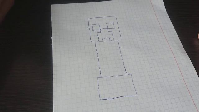 Рисуем крипера по клеточкам смотреть онлайн