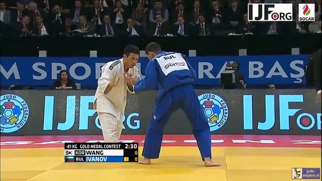 Judo 2016 Grand Prix Samsun: Wang (KOR) - Ivanov (BUL) [-81kg] final смотреть онлайн