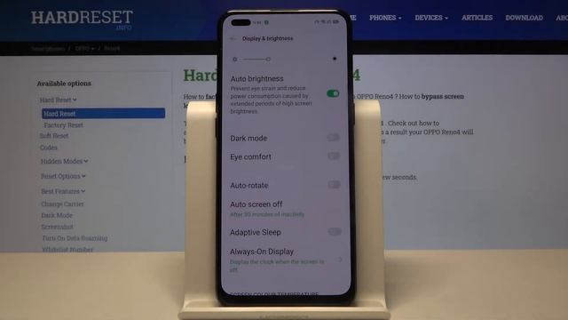 How to Adjust Screen Brightness on OPPO Reno 4 – Auto-Brightness смотреть онлайн