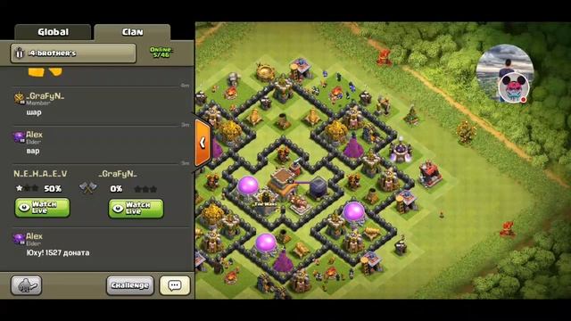 Пора начинать фармить на квину 50 лвл в Clash of clans смотреть онлайн