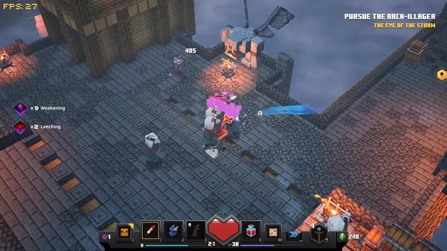 Minecraft Dungeons ep 21 obsidian pinnacle adventure 5 difficulty close call смотреть онлайн